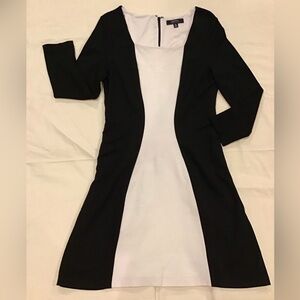 IMNYC Black/White Princess Seamed Dress
